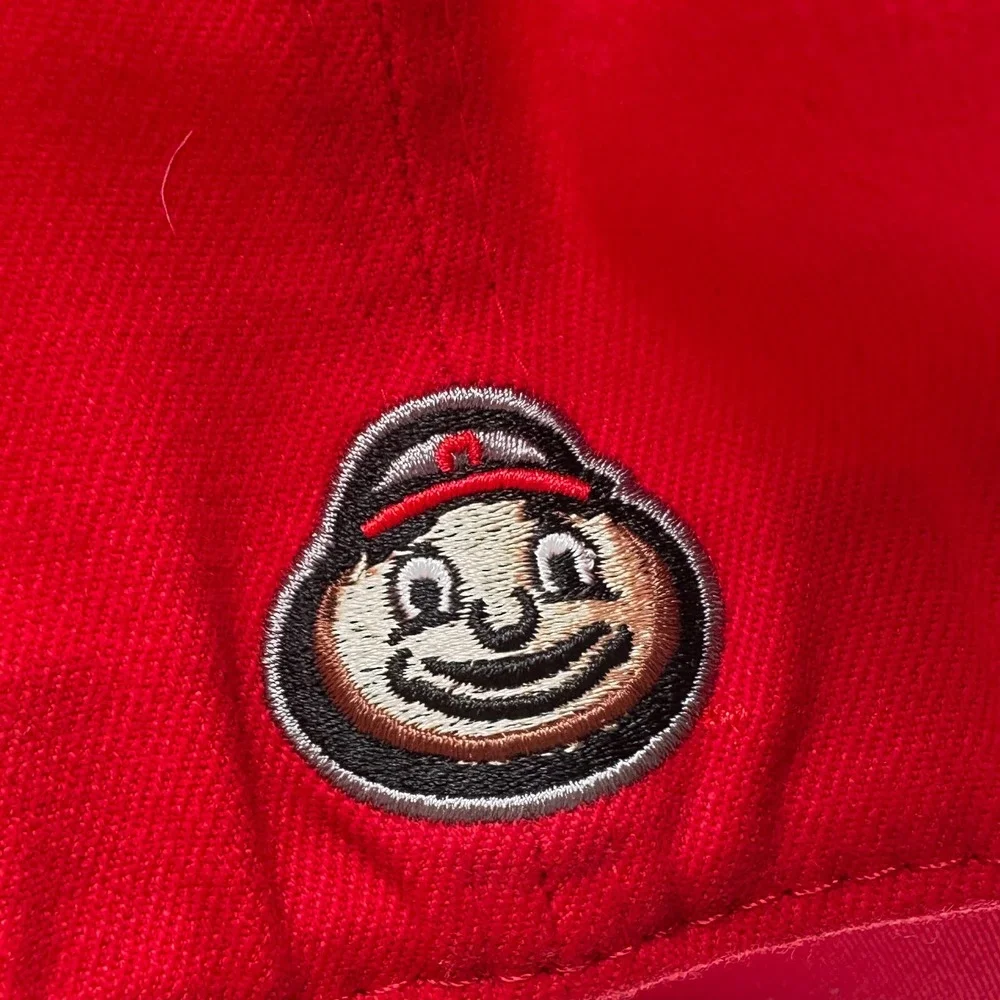 Ohio State Buckeyes Top Of The‎ World Baseball Cap Mens One Fit Red White Fitted